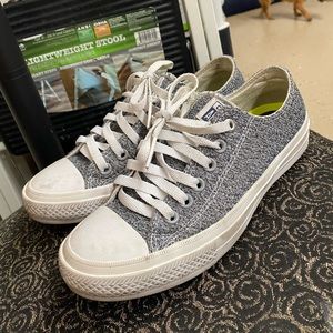 Grey Lunarlon Low-Top Converse
